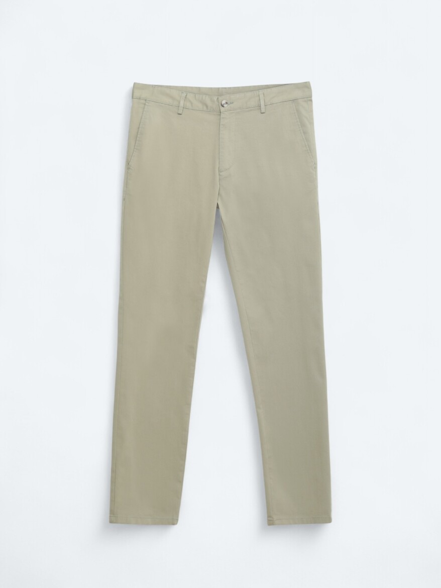 Buff Weaving Regular Fit Casual Cotton Blended Trousers - 5