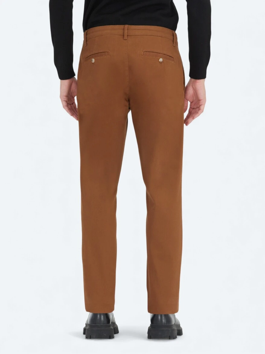 Buff Weaving Regular Fit Casual Cotton Blended Trousers - 4