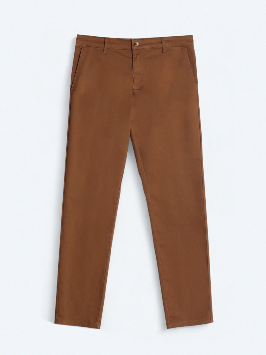 Buff Weaving Regular Fit Casual Cotton Blended Trousers - 5