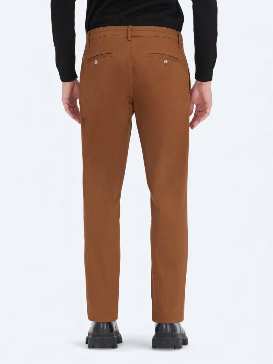 Buff Weaving Regular Fit Casual Cotton Blended Trousers - 4