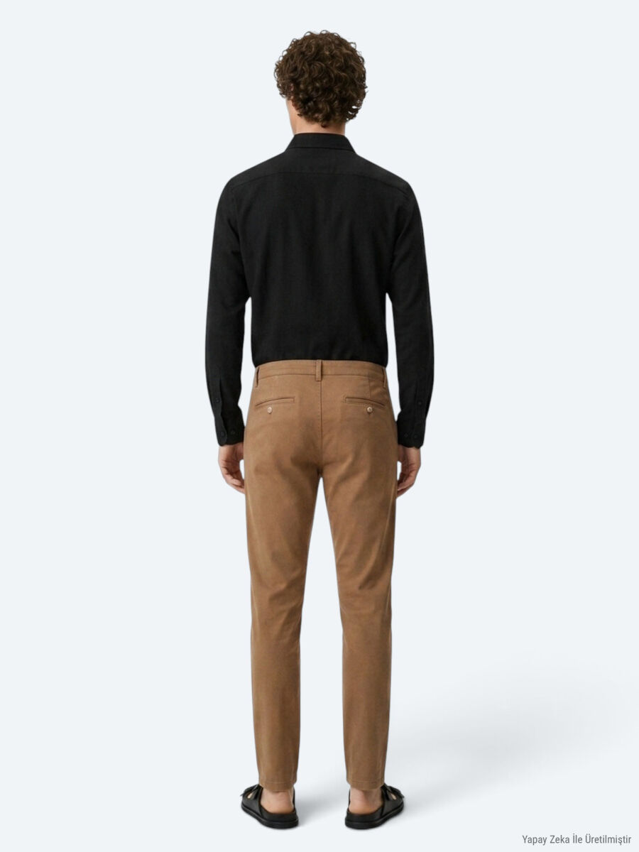 Buff Weaving Regular Fit Casual Cotton Blended Trousers - 5