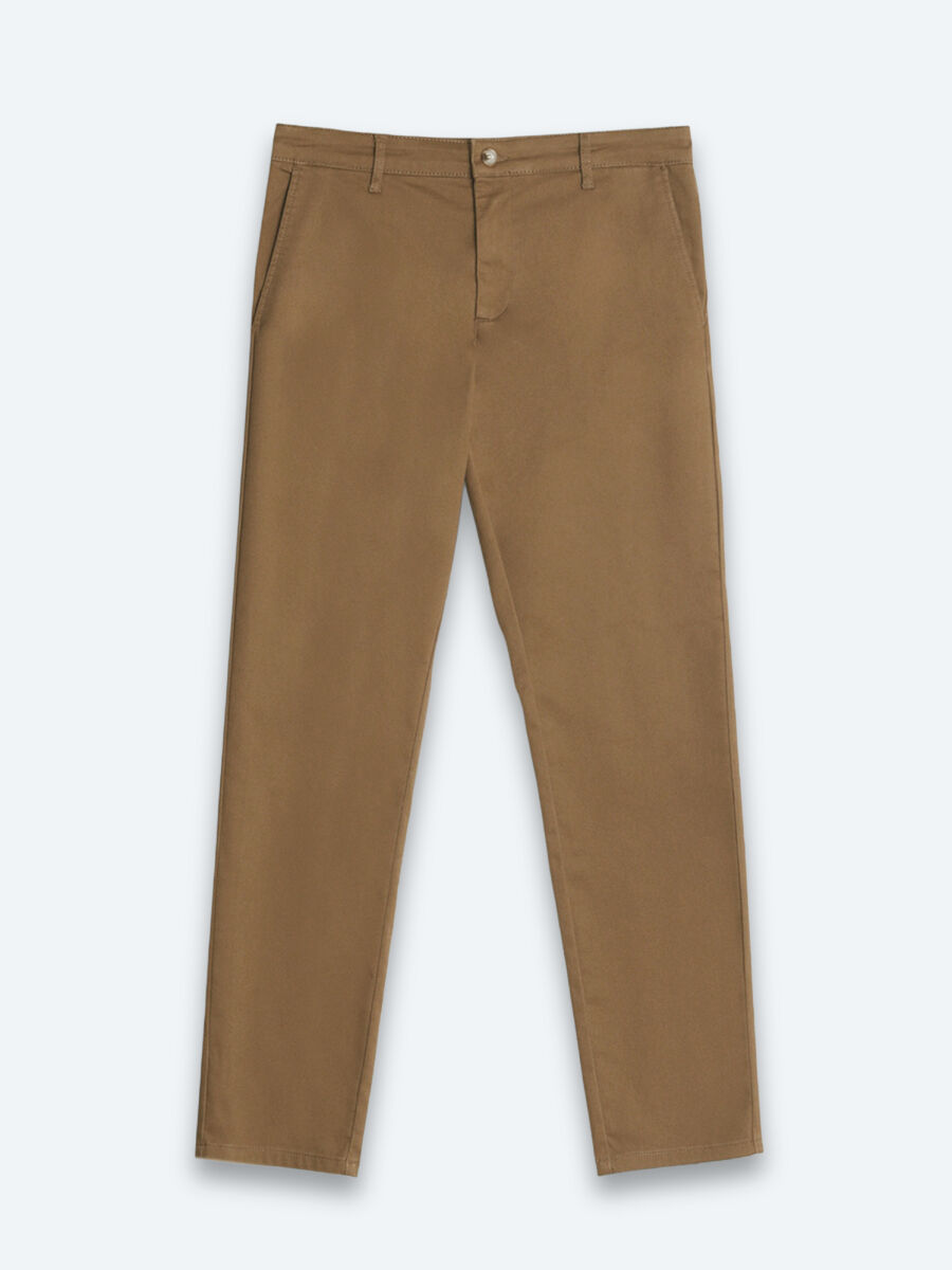 Buff Weaving Regular Fit Casual Cotton Blended Trousers - 6