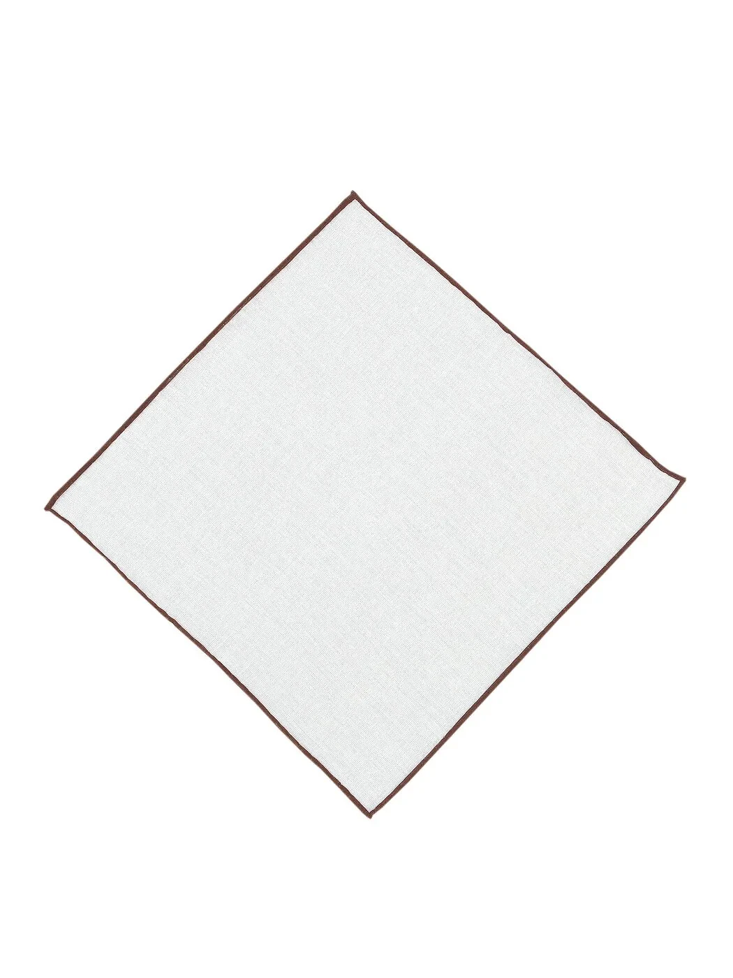 Burgundy %100 Keten Handkerchief 