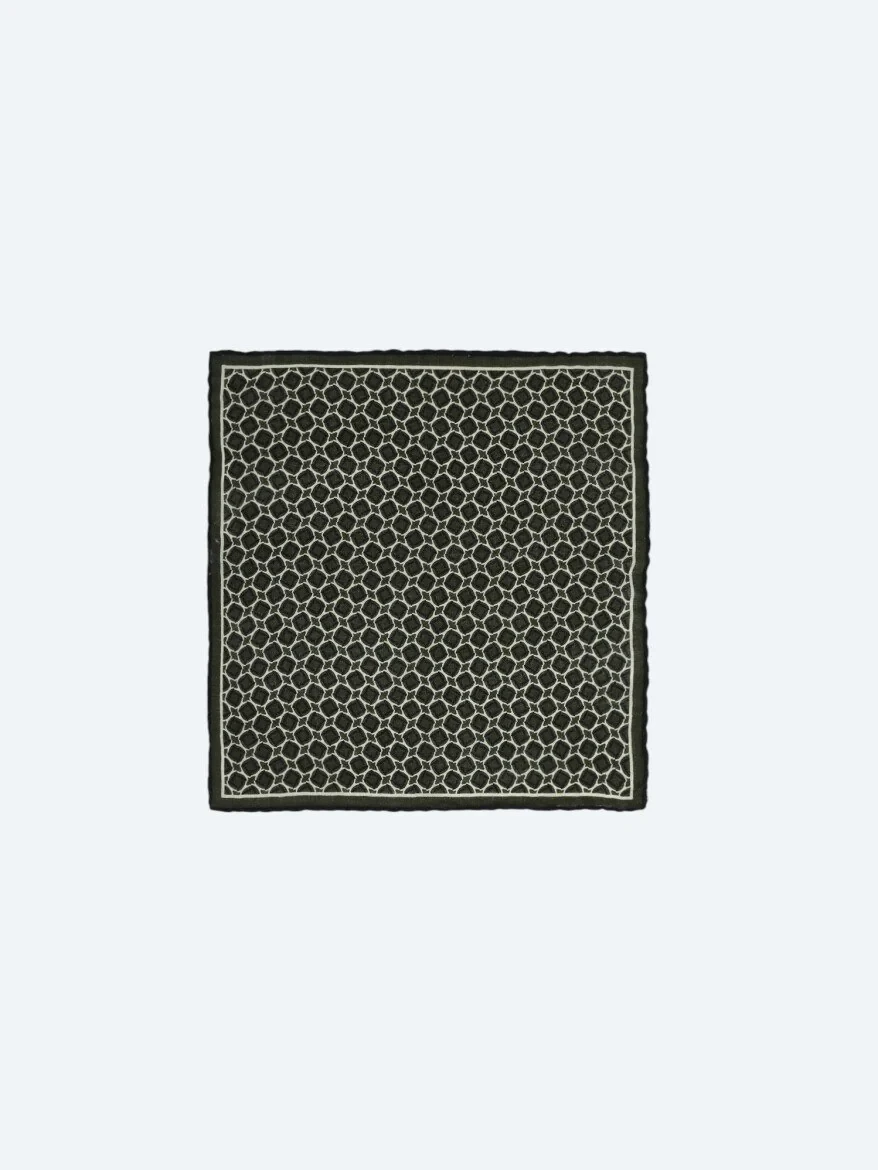 Burgundy %100 Yün Handkerchief 