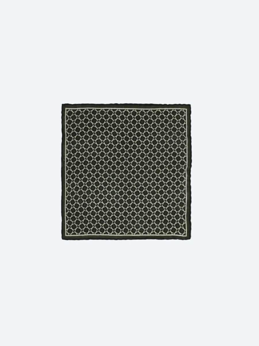 Burgundy %100 Yün Handkerchief - 1