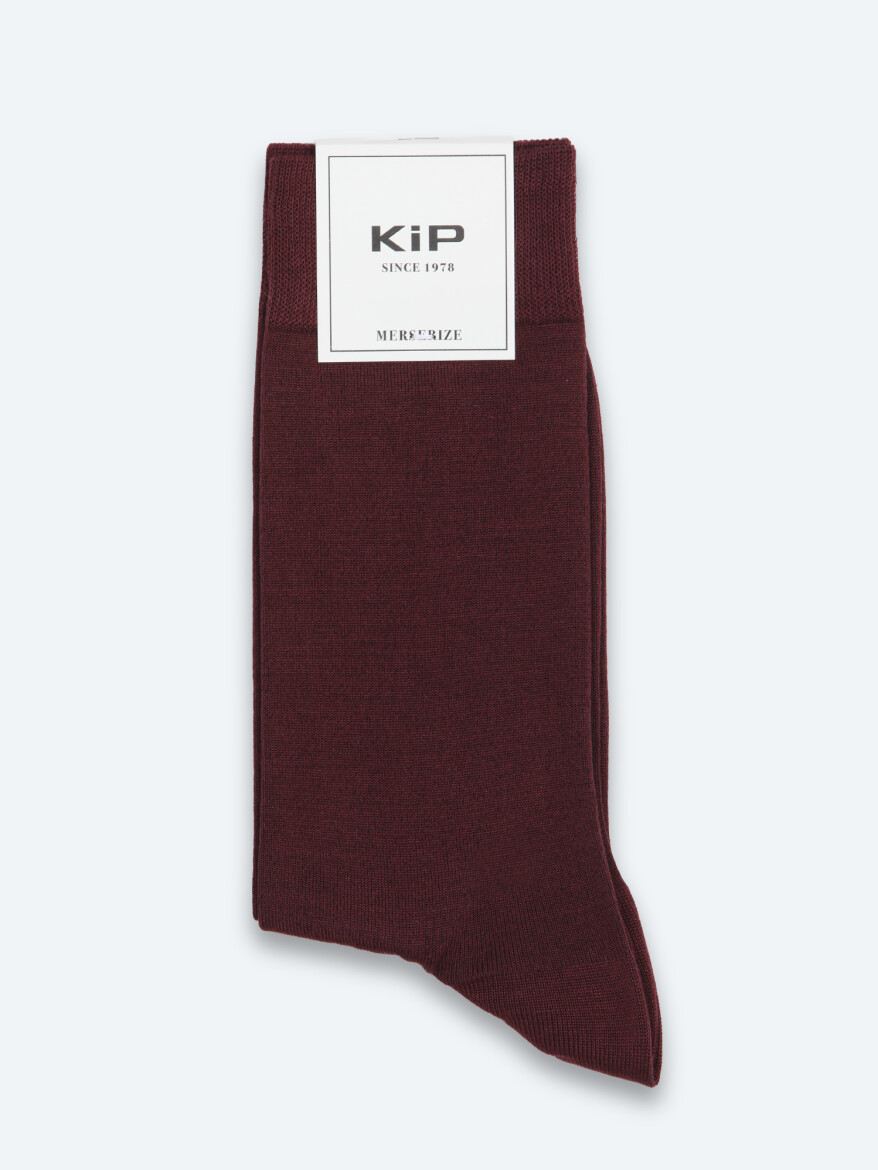 Burgundy %80 Pamuk ,%20 Polyamid Socks 