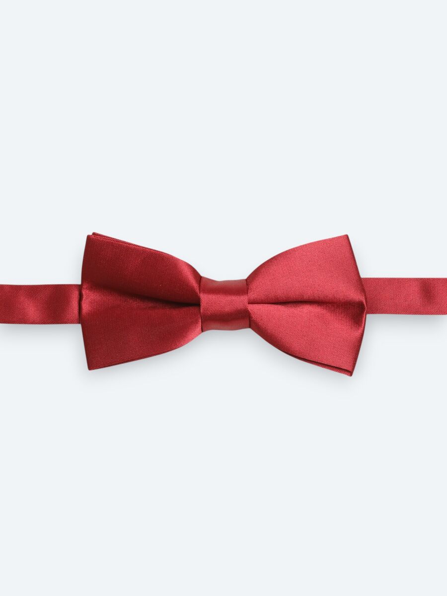 Burgundy Bow Tie - 1