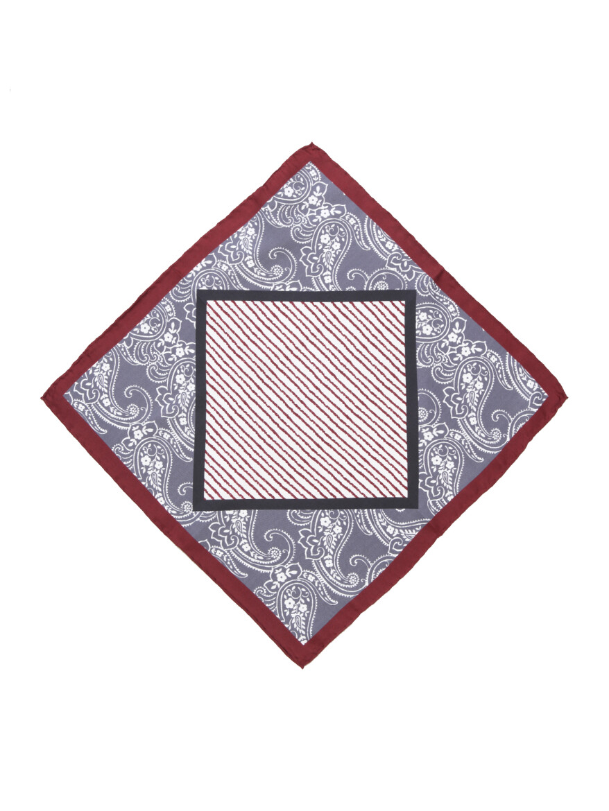 Burgundy Handkerchief 