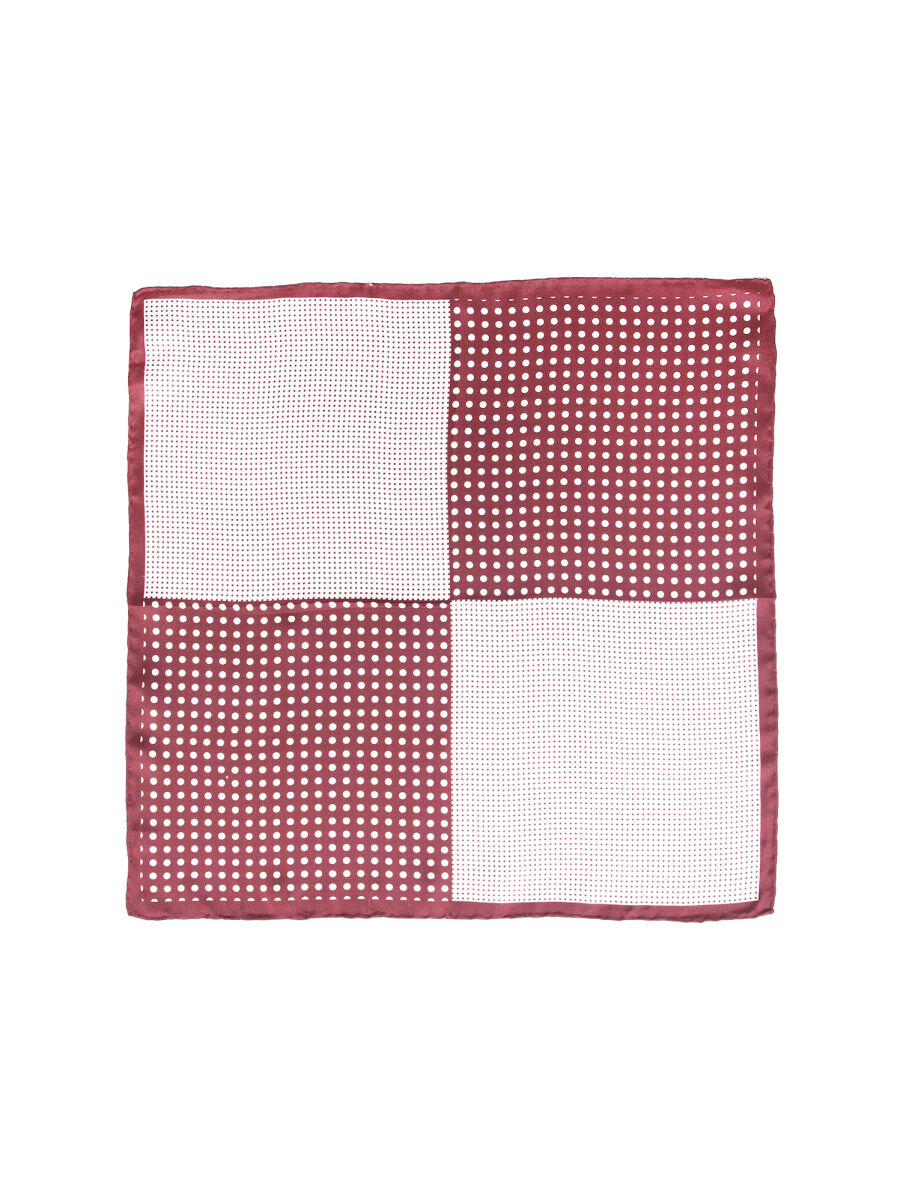 Burgundy Handkerchief - 1