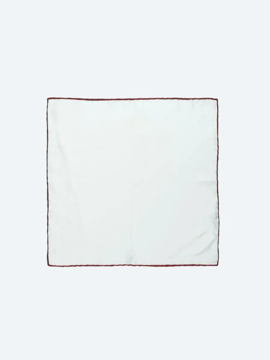 Burgundy Handkerchief - 1