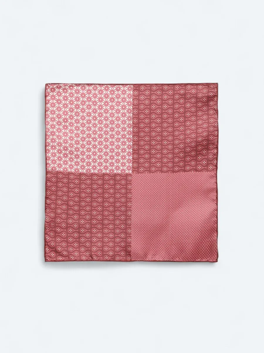 Burgundy Handkerchief - 1