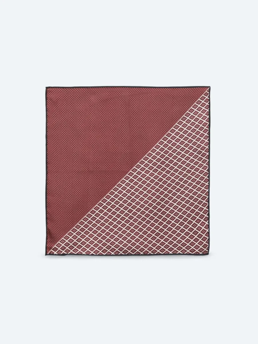 Burgundy Handkerchief - 1