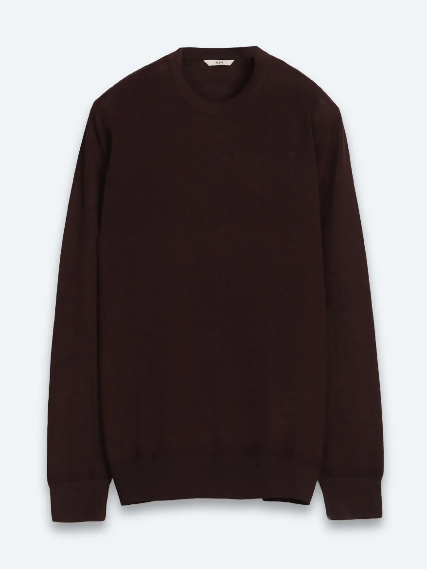 Burgundy Knitwear Sweatshirt - 7