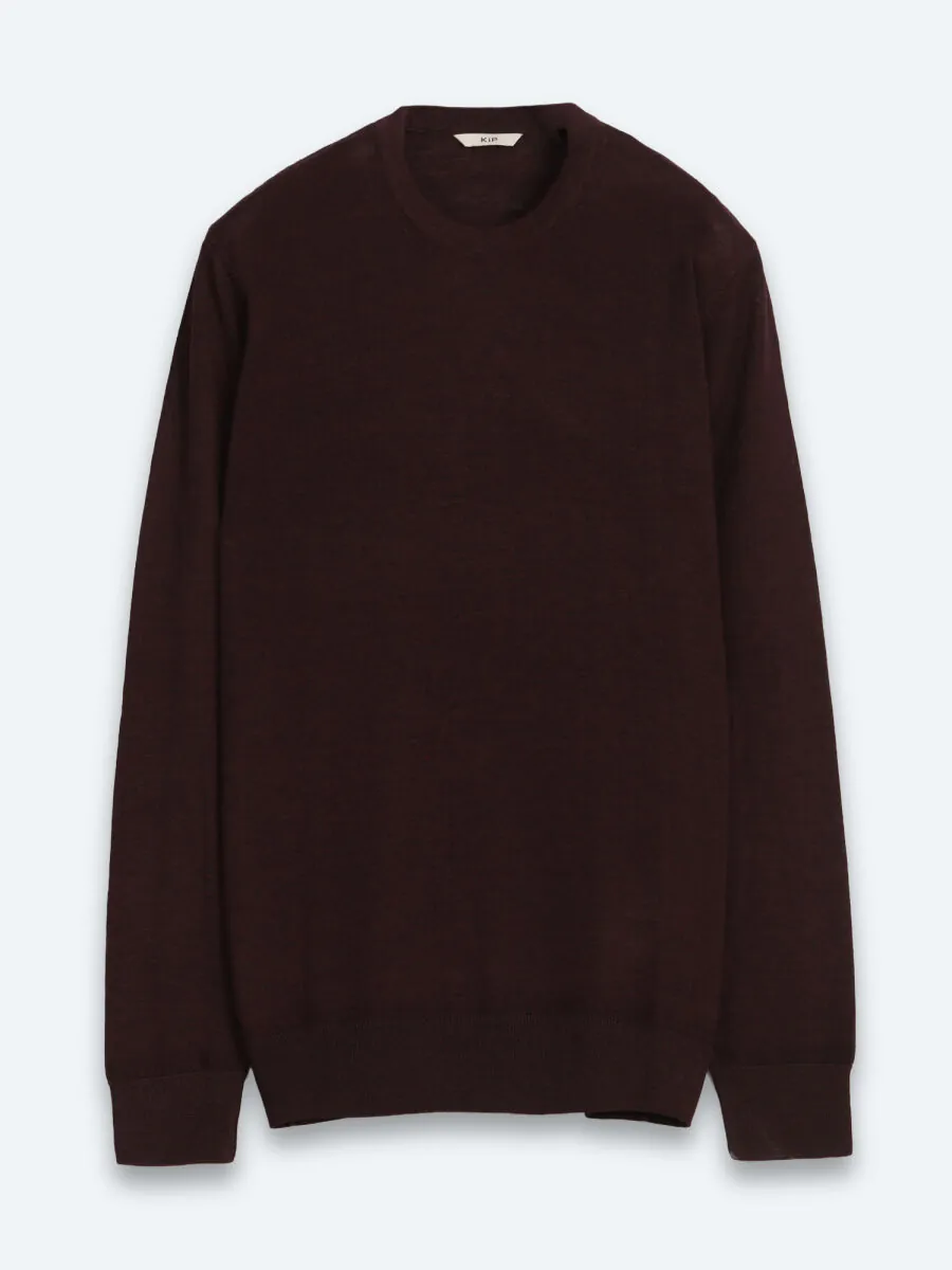 Burgundy Knitwear Sweatshirt - 7