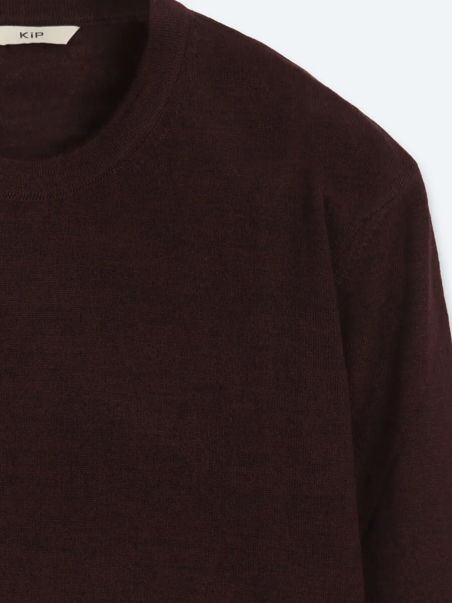 Burgundy Knitwear Sweatshirt - 8