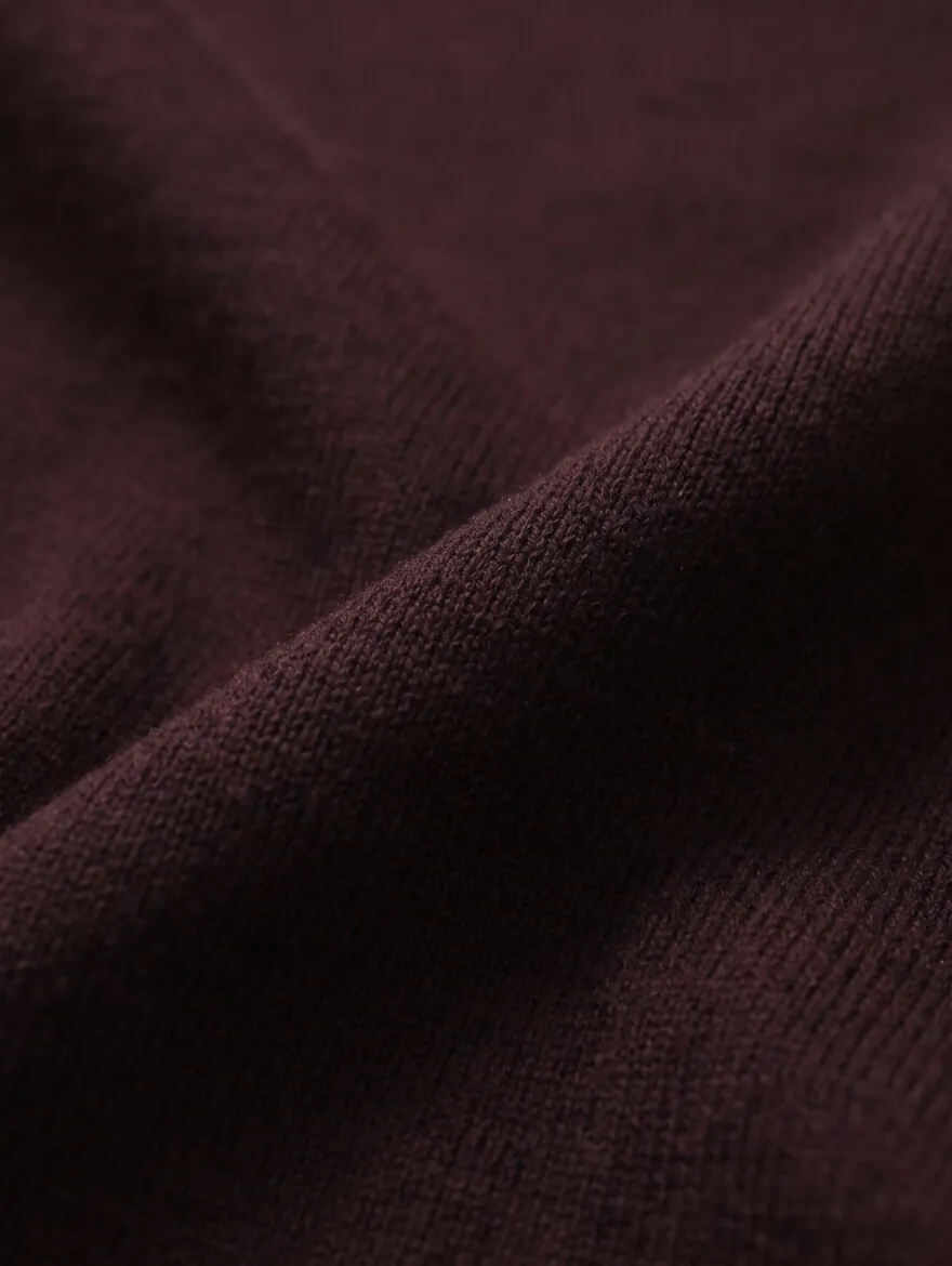 Burgundy Knitwear Sweatshirt - 12