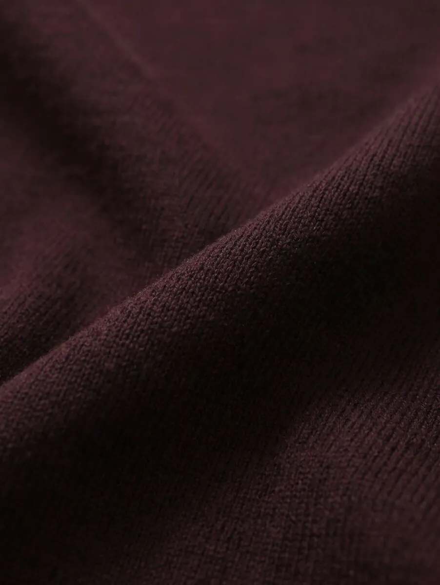 Burgundy Knitwear Sweatshirt - 12