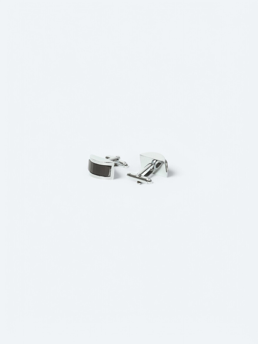 Burgundy Metal Cuff Link - 2