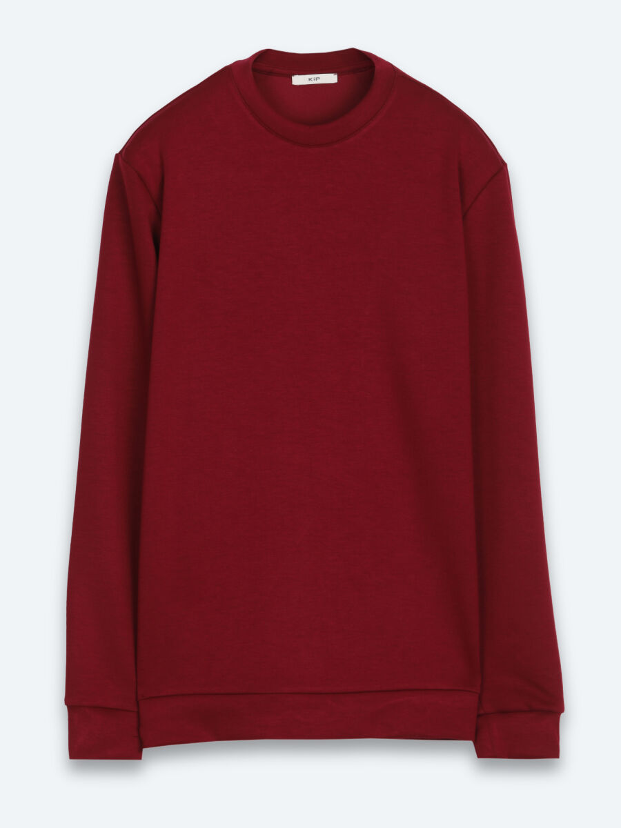 Burgundy Plain Sweatshirt - 6