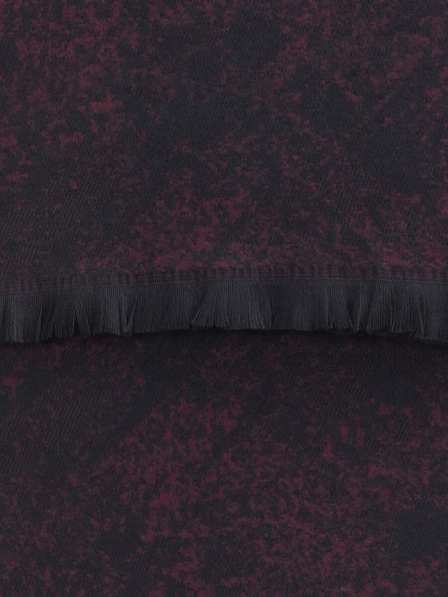 Burgundy Scarf - 2