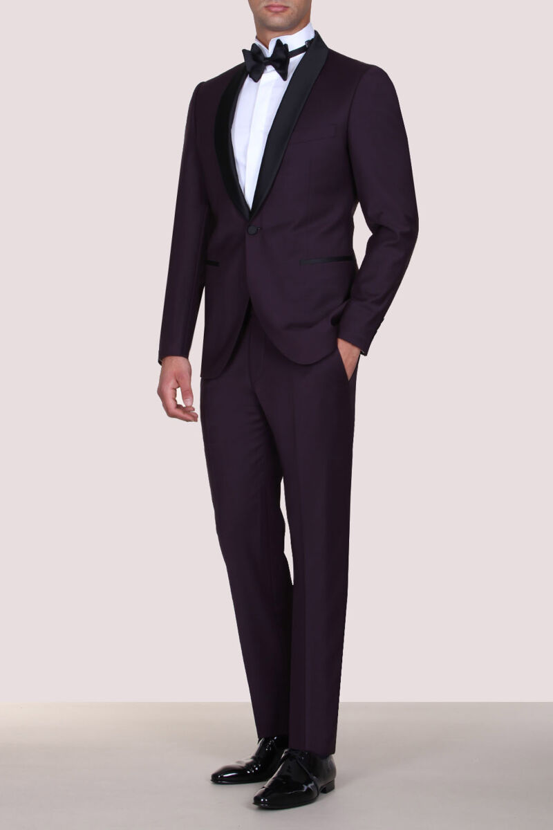 Burgundy Tuxedo - 1