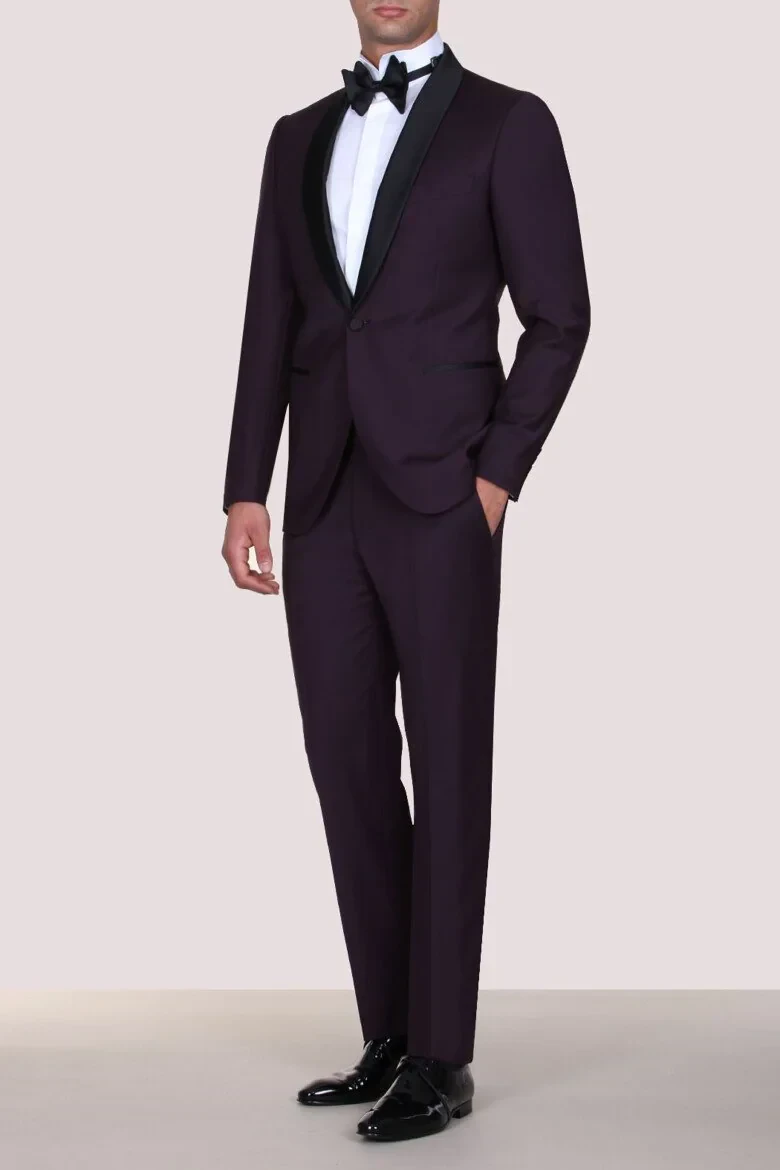 Burgundy Tuxedo - 1