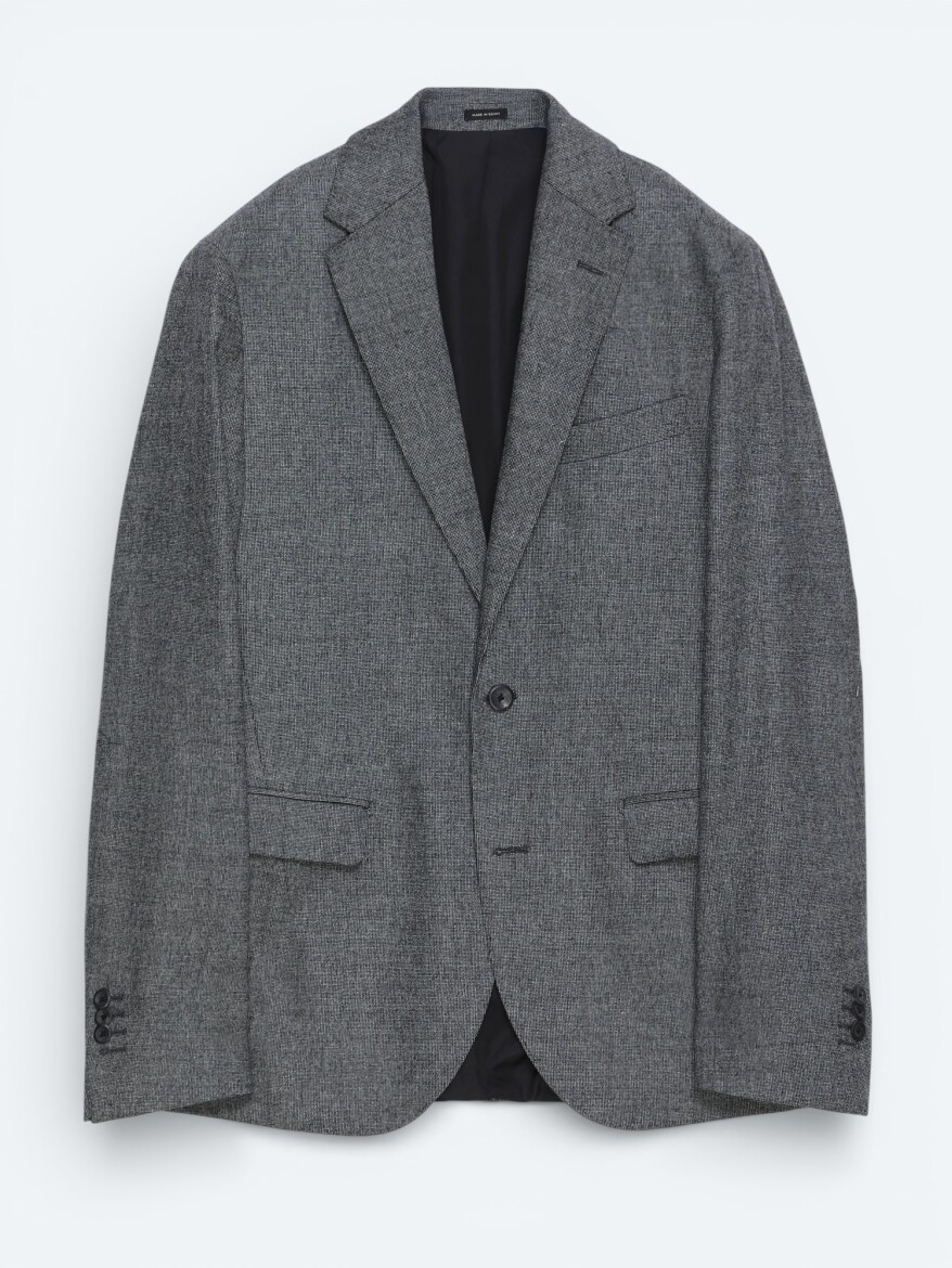 Colourful Micro Modern Fit Wool Blended Jacket - 5