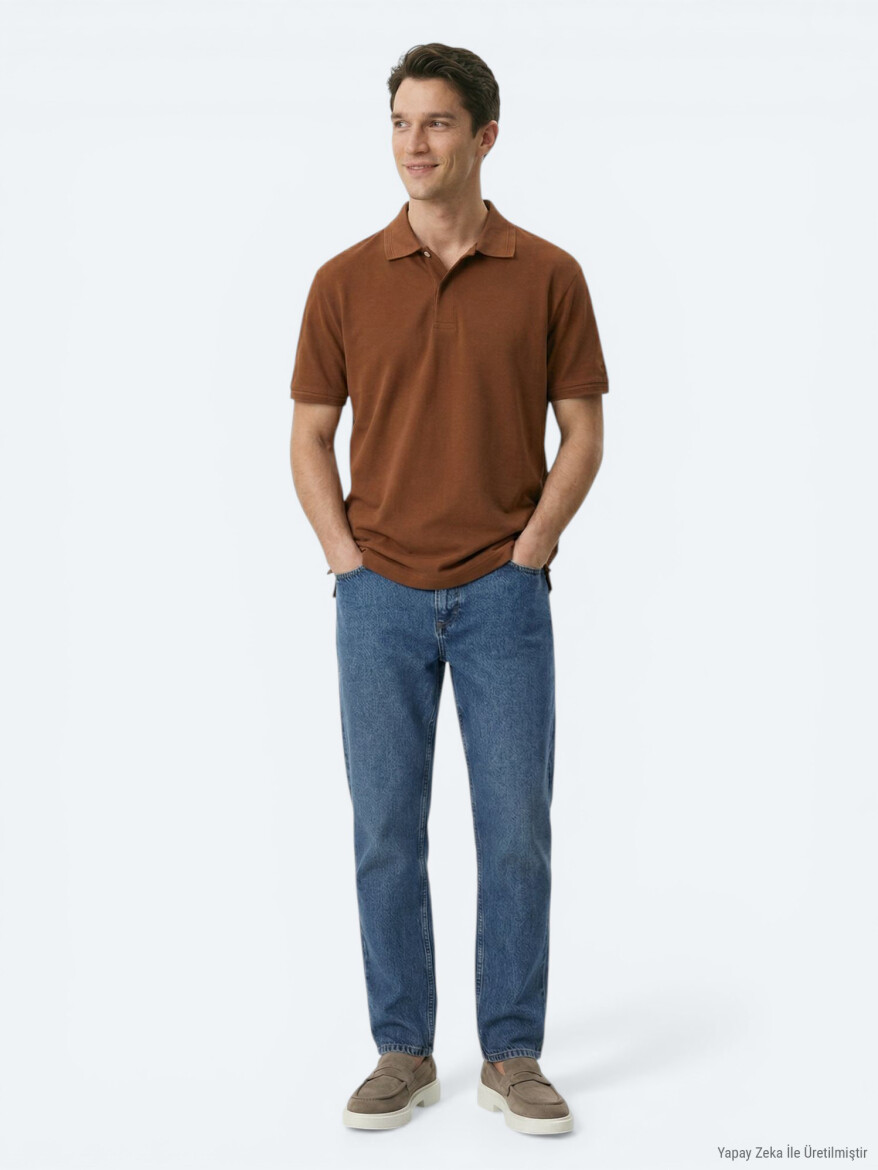 Copper Plain 100% Cotton T-Shirt - 4