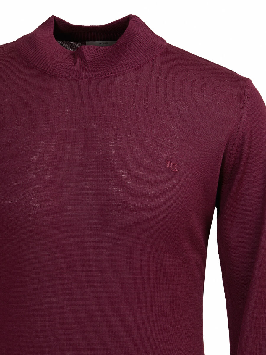 Damson Color Knitwear Sweatshirt - 2