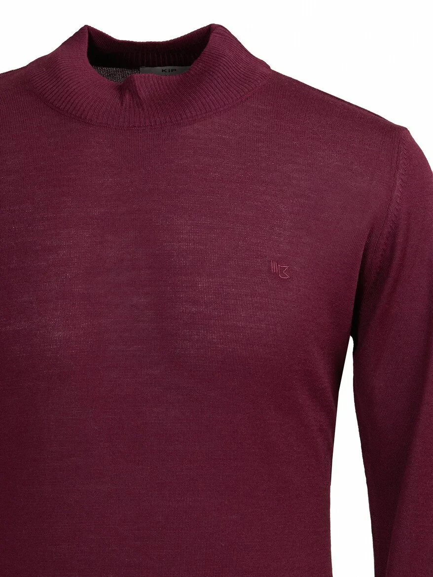 Damson Color Knitwear Sweatshirt - 2