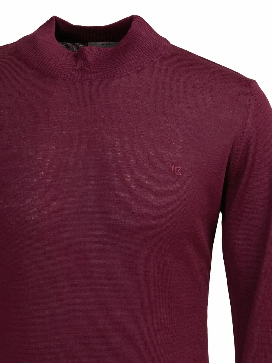 Damson Color Knitwear Sweatshirt - 2