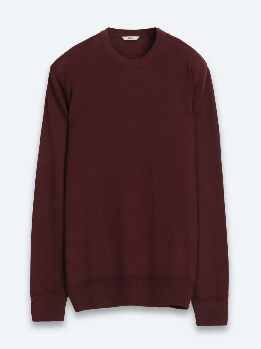 Damson Color Knitwear Sweatshirt - 7