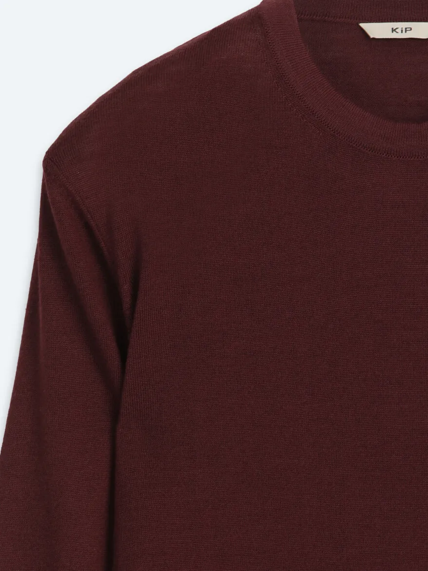 Damson Color Knitwear Sweatshirt - 9