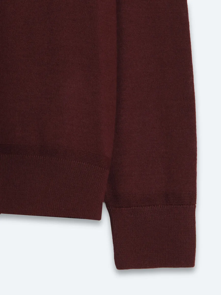 Damson Color Knitwear Sweatshirt - 10