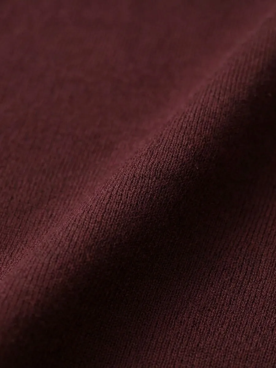 Damson Color Knitwear Sweatshirt - 13