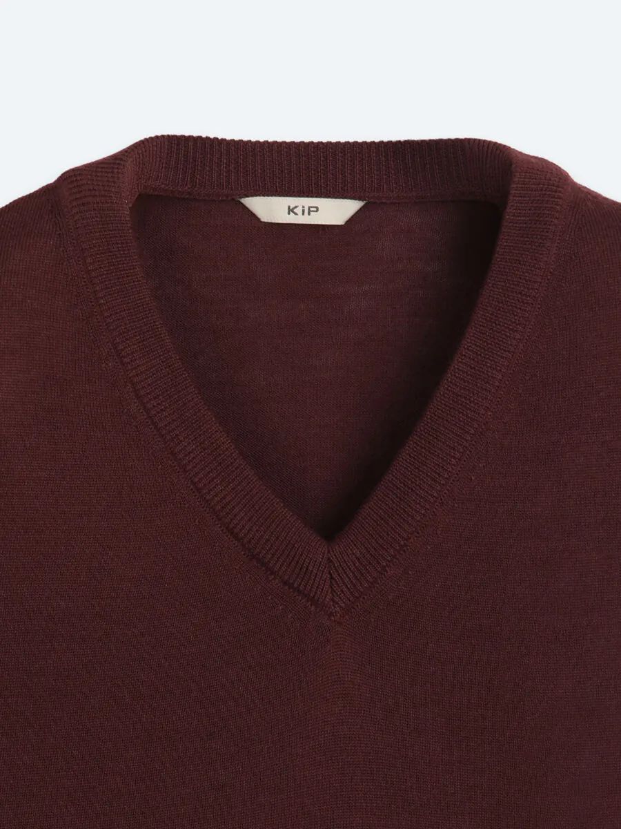Damson Color Knitwear Sweatshirt - 9