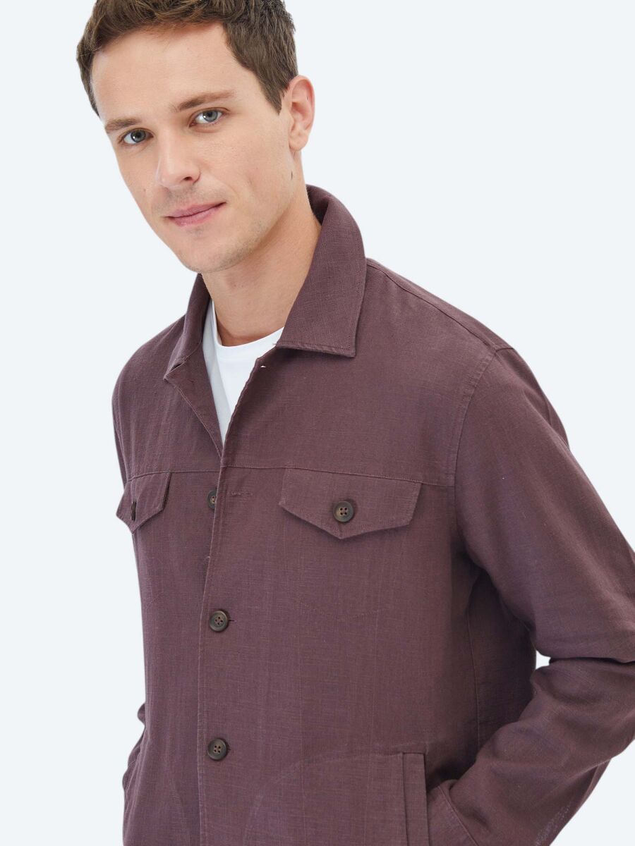 Damson Color Overshirt - 3