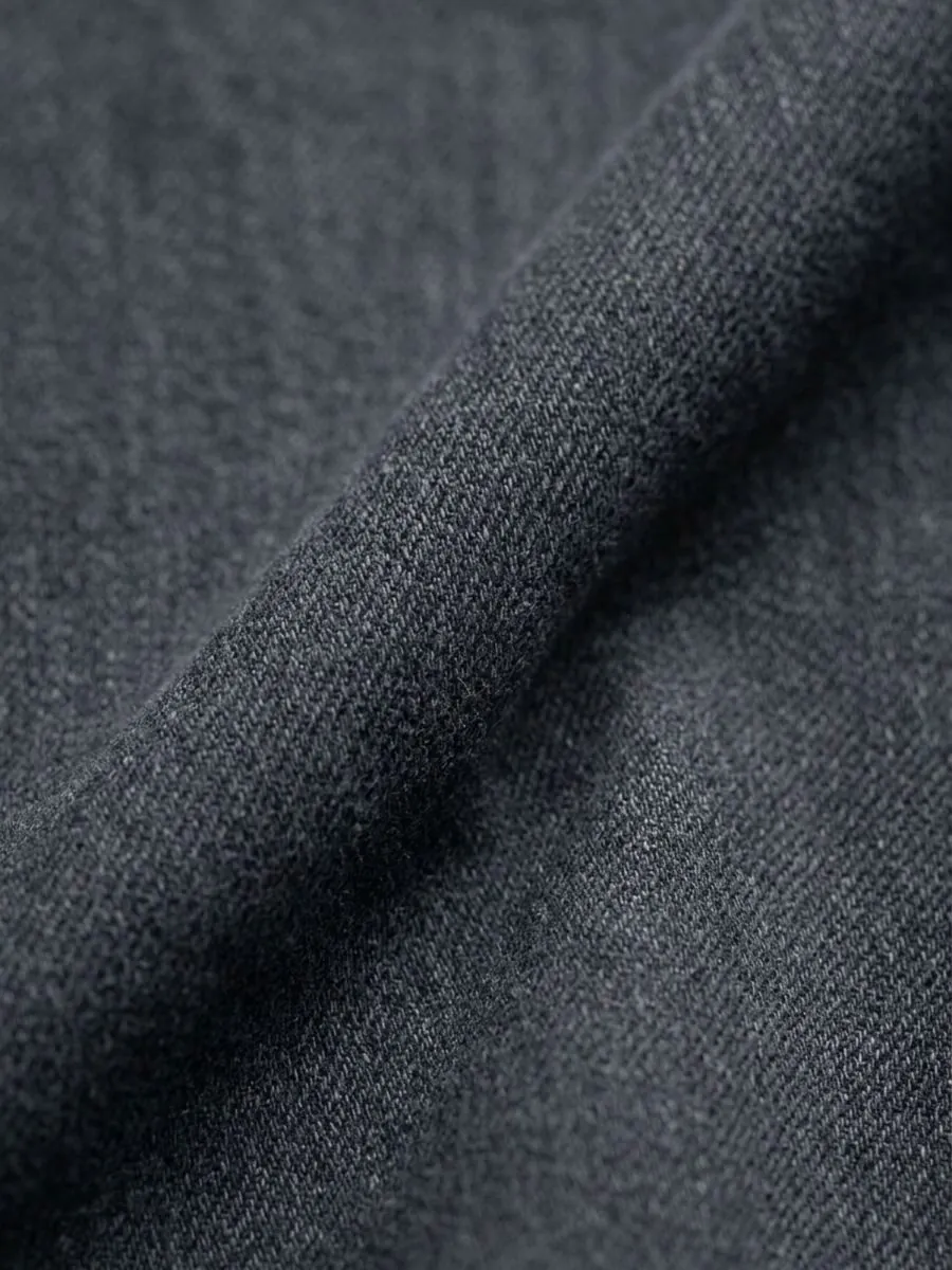 Dark Blue Slim Fit Denim Cotton Blended Trousers - 9