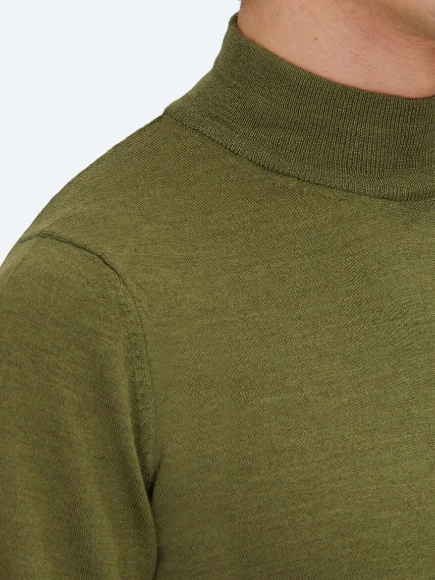 Dark Green Knitwear Sweatshirt - KİP