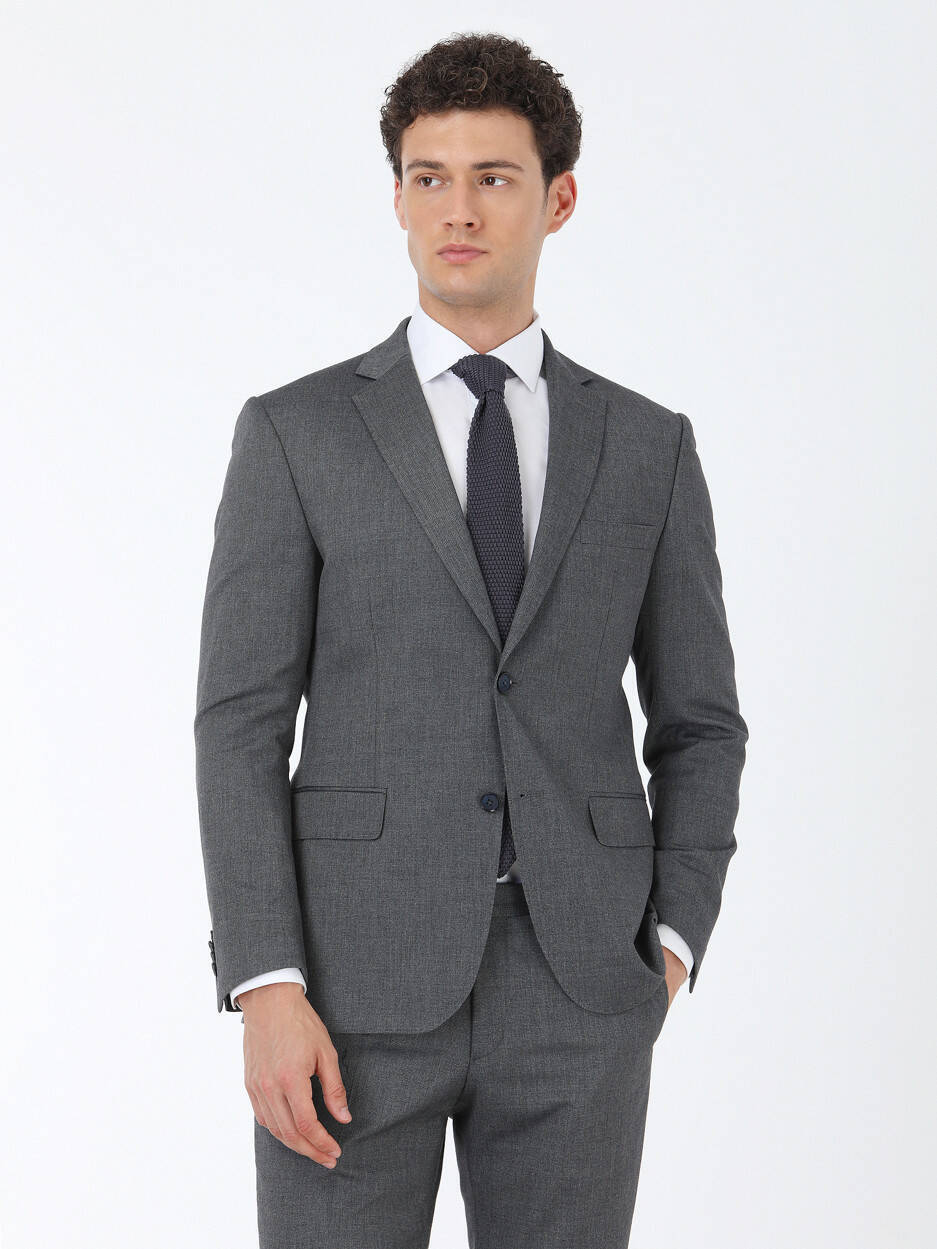 Dark Grey Modern Fit Suit
