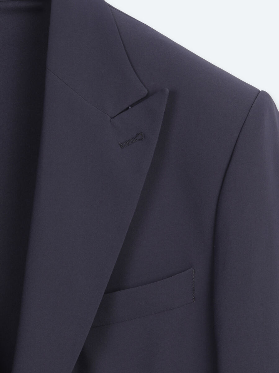 Dark Grey Plain Modern Fit Suit - 8