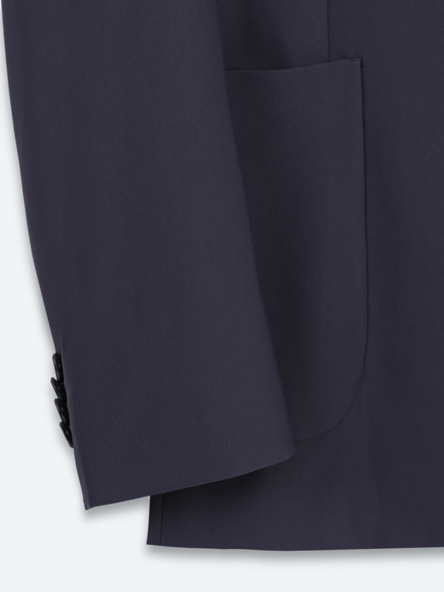 Dark Grey Plain Modern Fit Suit - 9