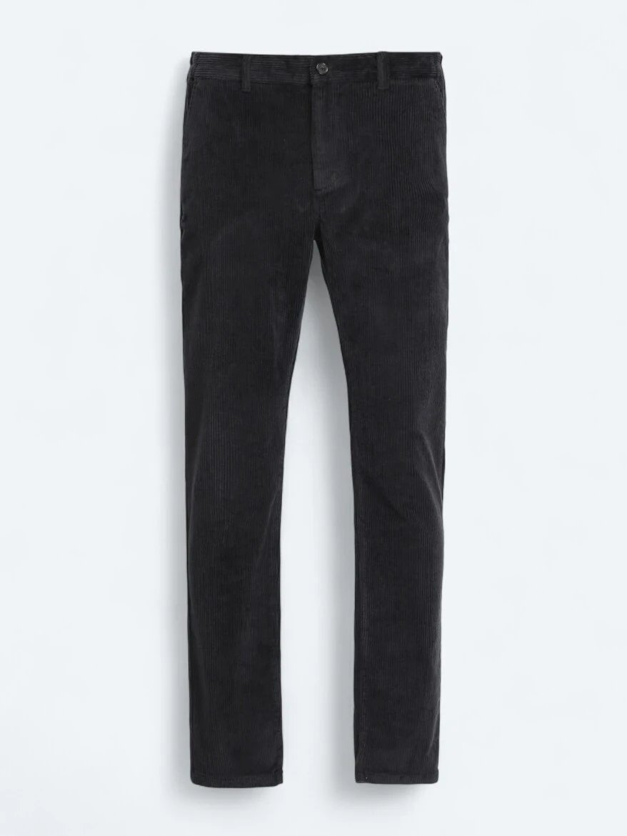 Dark Grey Weaving Jogging Fit Casual Cotton Blended Trousers - 5