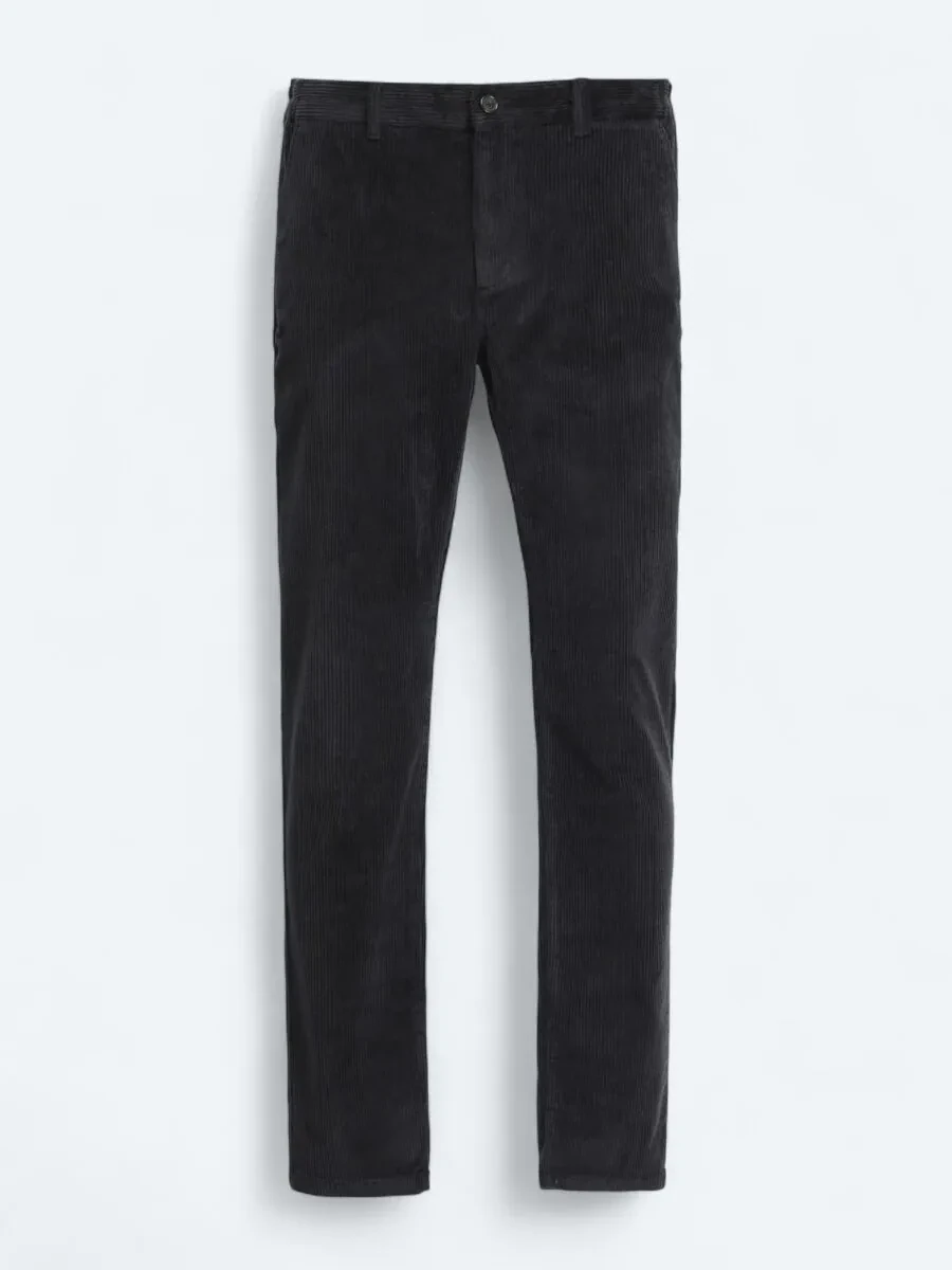 Dark Grey Weaving Jogging Fit Casual Cotton Blended Trousers - 5