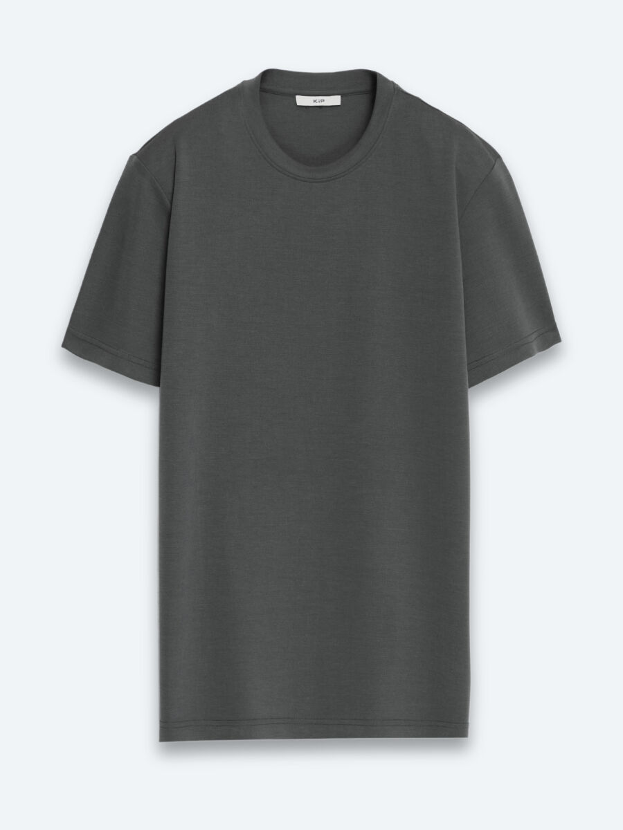 Dark Khaki Plain T-Shirt - 6