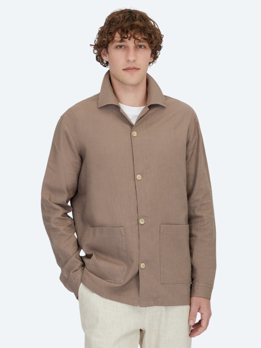 Dark Mink Overshirt - KİP