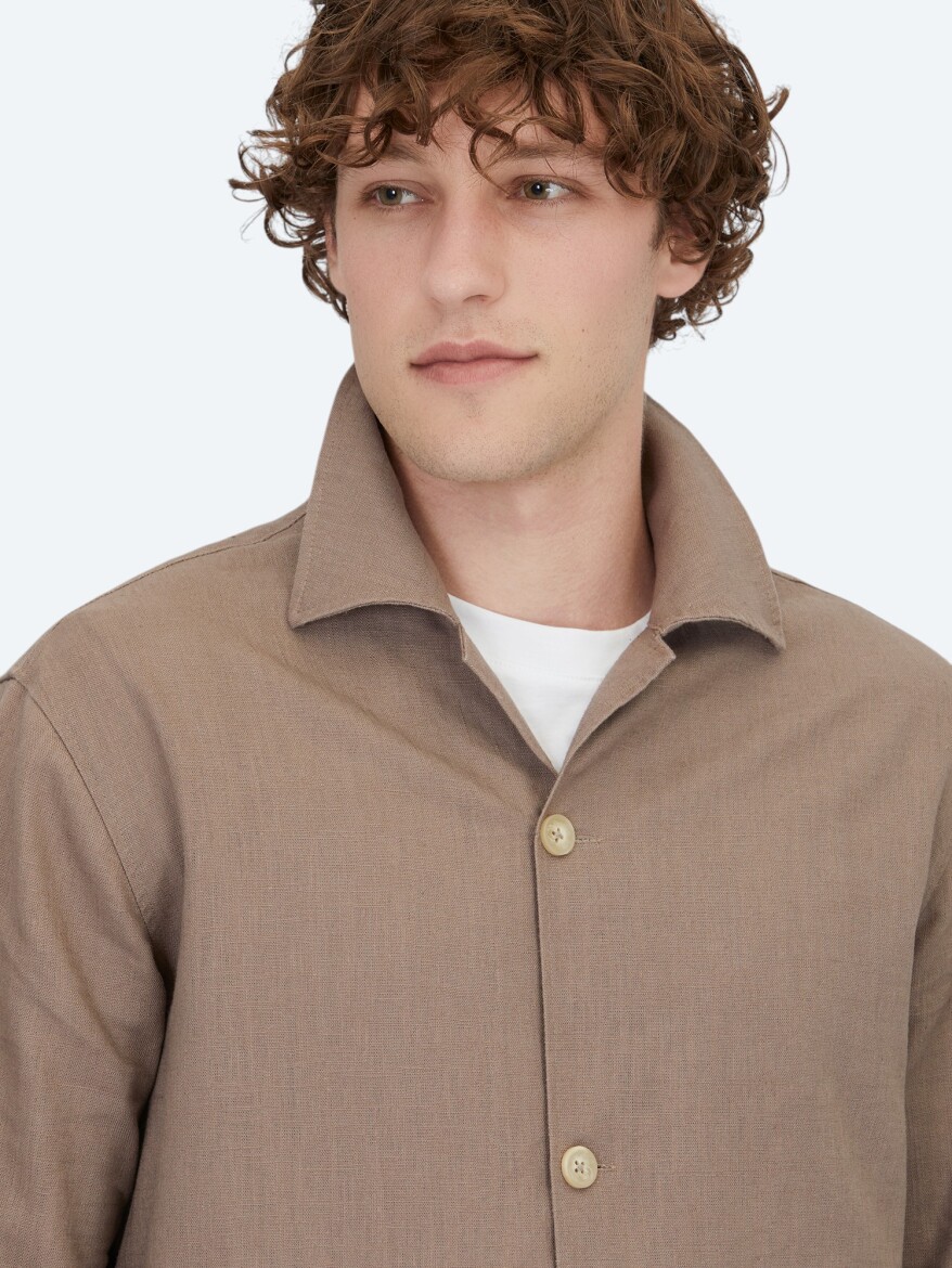 Dark Mink Overshirt - 3