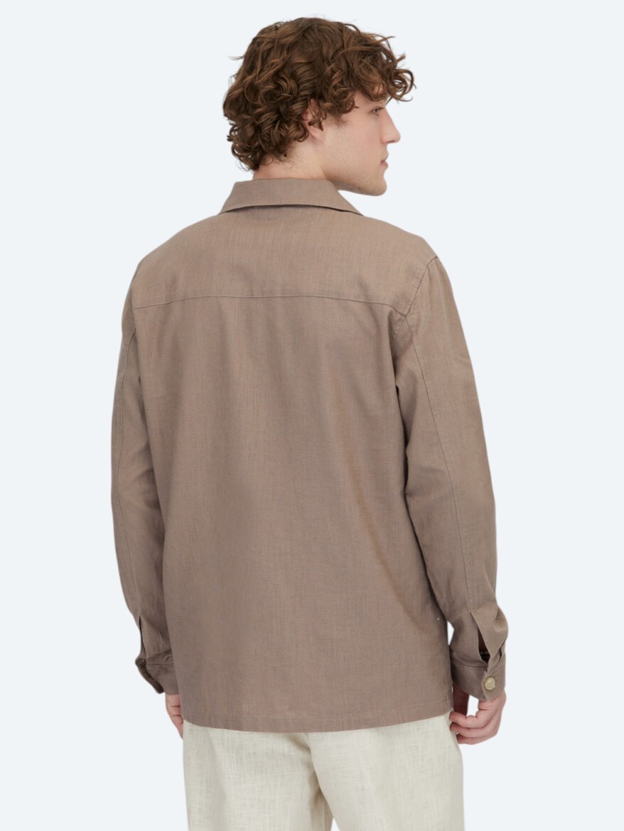 Dark Mink Overshirt - 4