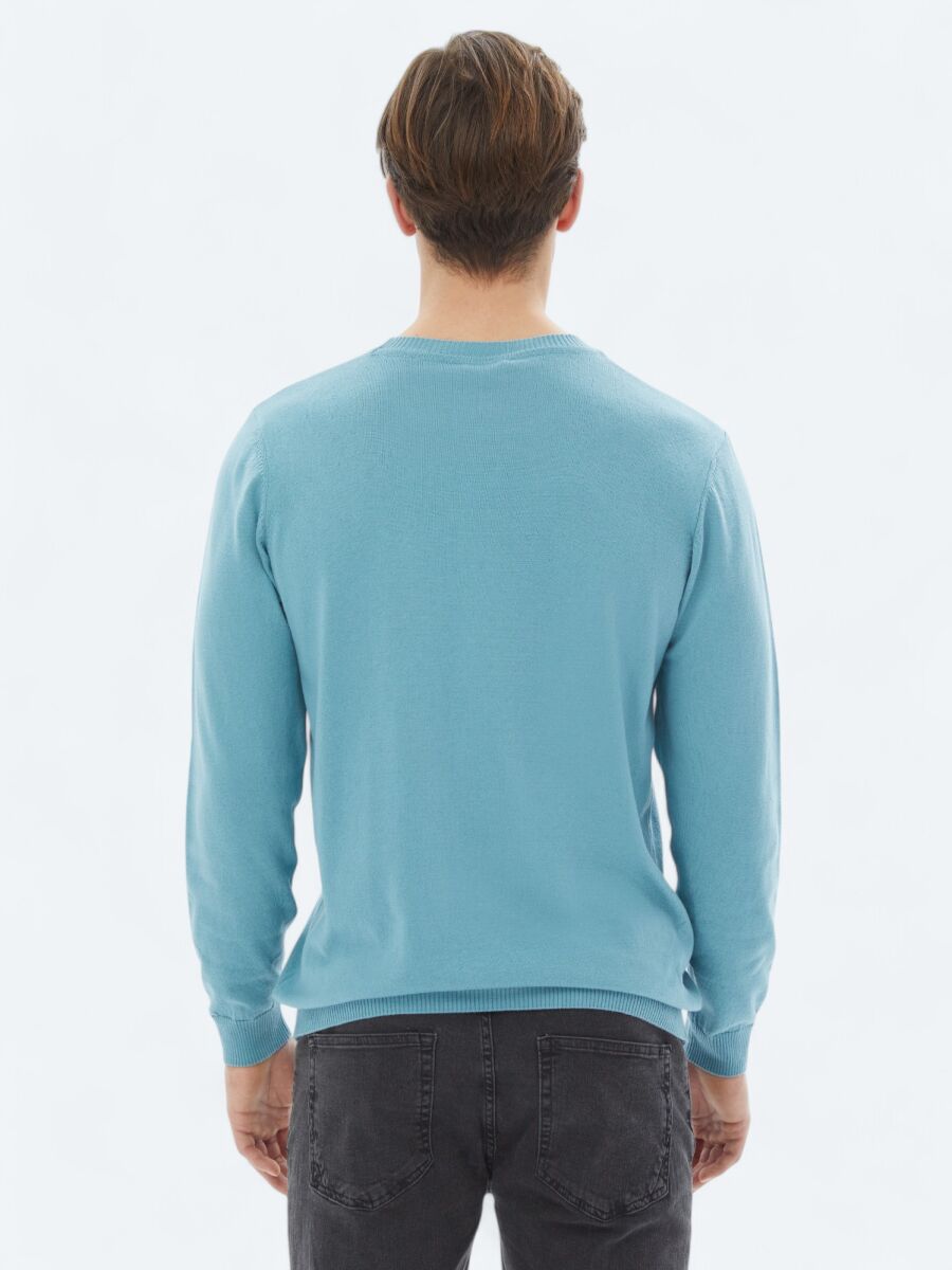 Dark Mint Knitwear Sweatshirt - 6