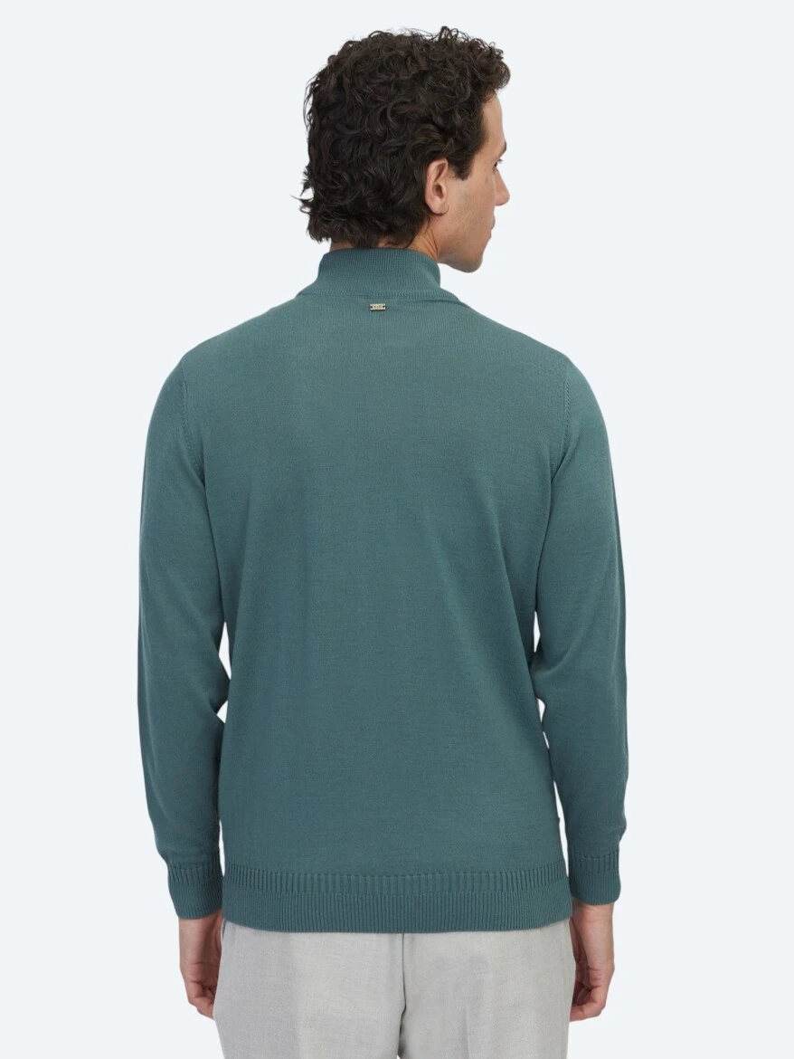 Dark Mint Knitwear Sweatshirt 